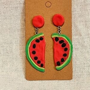 Watermelon Slice Earrings